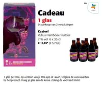 Promoties Kasteel rubus framboise fruitbier - Kasteelbier - Geldig van 22/05/2024 tot 04/06/2024 bij Colruyt