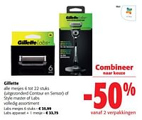 Promoties Gillette alle mesjes of style master of labs volledig assortiment - Gillette - Geldig van 22/05/2024 tot 04/06/2024 bij Colruyt