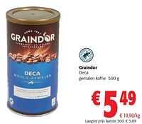 Promoties Graindor deca gemalen koffie - Graindor - Geldig van 22/05/2024 tot 04/06/2024 bij Colruyt