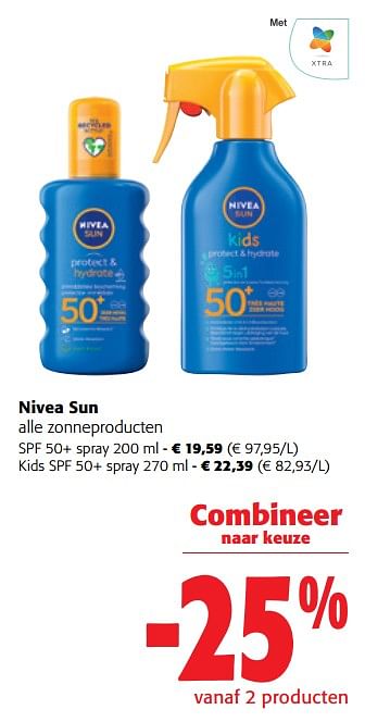 Promoties Nivea sun alle zonneproducten - Nivea - Geldig van 22/05/2024 tot 04/06/2024 bij Colruyt