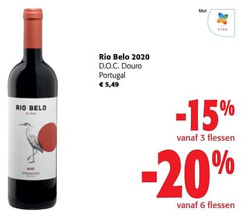 Promoties Rio belo 2020 d.o.c. douro portugal - Rode wijnen - Geldig van 22/05/2024 tot 04/06/2024 bij Colruyt