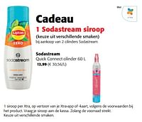 Promoties Sodastream quick connect cilinder - Sodastream - Geldig van 22/05/2024 tot 04/06/2024 bij Colruyt