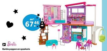 Promoties Barbie poppen en speelsets - Mattel - Geldig van 11/05/2024 tot 02/06/2024 bij Intertoys