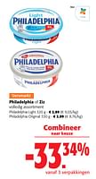 Promoties Philadelphia of ziz volledig assortiment - Philadelphia - Geldig van 22/05/2024 tot 04/06/2024 bij Colruyt