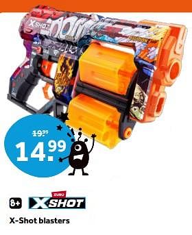 Promoties X-shot blasters - X-Shot - Geldig van 11/05/2024 tot 02/06/2024 bij Intertoys