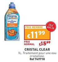 Promotions Cristal clear - BSI - Valide de 22/05/2024 à 27/05/2304 chez Trafic