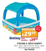 Promotions Piscine a jeux canopy - BestWay - Valide de 22/05/2024 à 27/05/2304 chez Trafic