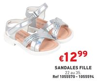 Promotions Sandales fille - Produit maison - Trafic  - Valide de 22/05/2024 à 27/05/2304 chez Trafic