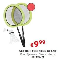 Promotions Set de badminton geant - Produit maison - Trafic  - Valide de 22/05/2024 à 27/05/2304 chez Trafic