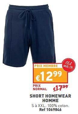 Promotions Short homewear homme - Fila - Valide de 22/05/2024 à 27/05/2304 chez Trafic