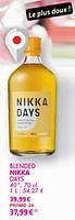 Promotions Blended nikka days - Nikka - Valide de 21/05/2024 à 10/06/2024 chez Cora