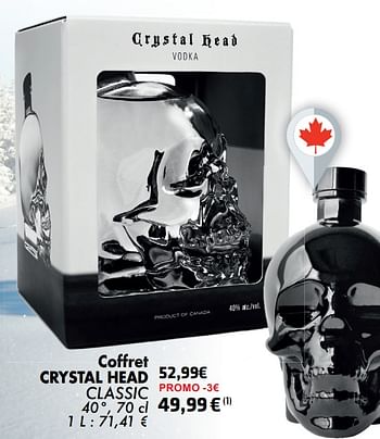 Promotions Coffret crystal head classic - Crystal Head - Valide de 21/05/2024 à 10/06/2024 chez Cora