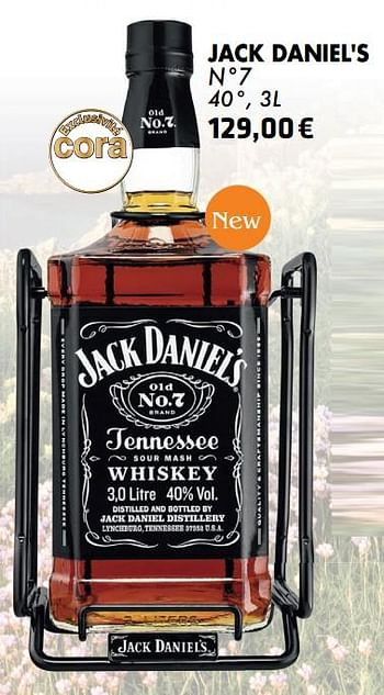 Promotions Jack daniel`s n°7 - Jack Daniel's - Valide de 21/05/2024 à 10/06/2024 chez Cora