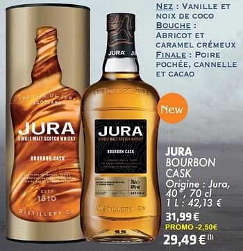 Promotions Jura bourbon cask - Jura - Valide de 21/05/2024 à 10/06/2024 chez Cora