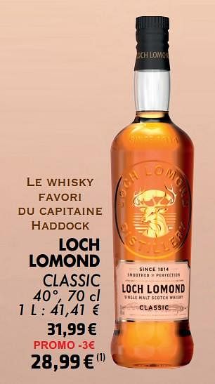 Promotions Loch lomond classic - Loch Lomond - Valide de 21/05/2024 à 10/06/2024 chez Cora