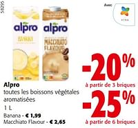 Promotions Alpro toutes les boissons végétales aromatisées - Alpro - Valide de 22/05/2024 à 04/06/2024 chez Colruyt