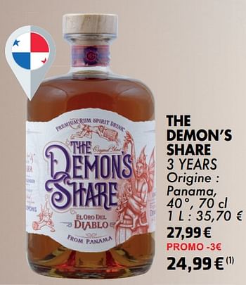 Promotions The demon’s share 3 years - The Demon's Share - Valide de 21/05/2024 à 10/06/2024 chez Cora