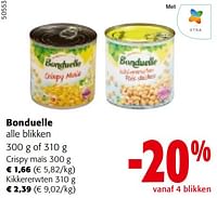 Promoties Bonduelle alle blikken - Bonduelle - Geldig van 22/05/2024 tot 04/06/2024 bij Colruyt