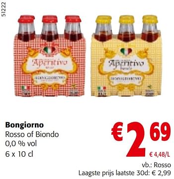 Promoties Bongiorno rosso of biondo - Bon Giorno - Geldig van 22/05/2024 tot 04/06/2024 bij Colruyt