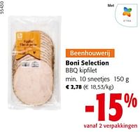 Promoties Boni selection bbq kipfilet - Boni - Geldig van 22/05/2024 tot 04/06/2024 bij Colruyt