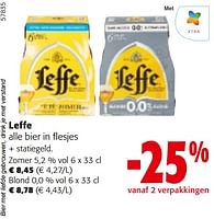 Promoties Leffe alle bier in flesjes - Leffe - Geldig van 22/05/2024 tot 04/06/2024 bij Colruyt