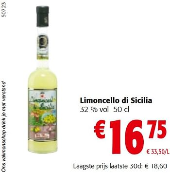 Promoties Limoncello di sicilia - Limoncello di Sicilia - Geldig van 22/05/2024 tot 04/06/2024 bij Colruyt