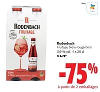 Promotions Rodenbach fruitage bière rouge-brun - Rodenbach - Valide de 22/05/2024 à 04/06/2024 chez Colruyt