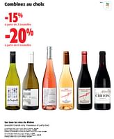 Promotions Sur tous les vins du rhône - Vins rouges - Valide de 22/05/2024 à 04/06/2024 chez Colruyt