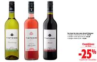 Promotions Sur tous les vins sans alcool vintense - Vins blancs - Valide de 22/05/2024 à 04/06/2024 chez Colruyt