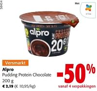 Promoties Alpro pudding protein chocolate - Alpro - Geldig van 22/05/2024 tot 04/06/2024 bij Colruyt