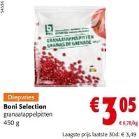 Promoties Boni selection granaatappelpitten - Boni - Geldig van 22/05/2024 tot 04/06/2024 bij Colruyt
