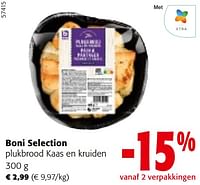 Promoties Boni selection plukbrood kaas en kruiden - Boni - Geldig van 22/05/2024 tot 04/06/2024 bij Colruyt
