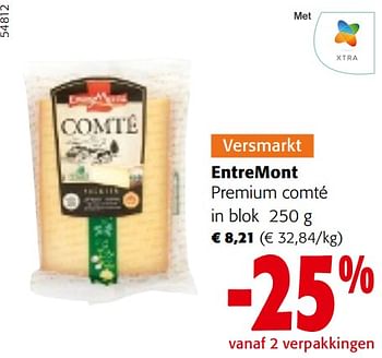 Promoties Entremont premium comté - Entre Mont - Geldig van 22/05/2024 tot 04/06/2024 bij Colruyt