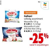 Promoties Galbani volledig assortiment - Galbani - Geldig van 22/05/2024 tot 04/06/2024 bij Colruyt