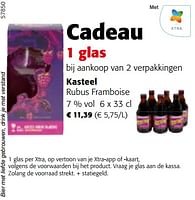 Promoties Kasteel rubus framboise - Kasteelbier - Geldig van 22/05/2024 tot 04/06/2024 bij Colruyt