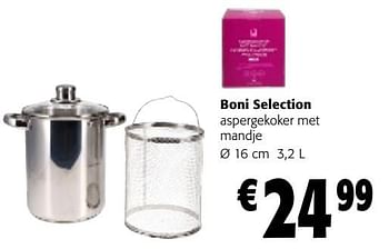 Promoties Boni selection aspergekoker met mandje - Boni - Geldig van 22/05/2024 tot 04/06/2024 bij Colruyt