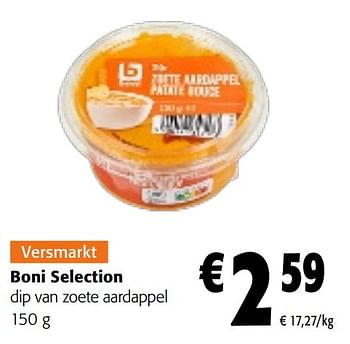 Promoties Boni selection dip van zoete aardappel - Boni - Geldig van 22/05/2024 tot 04/06/2024 bij Colruyt