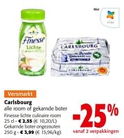 Promoties Carlsbourg alle room of gekarnde boter - Carlsbourg - Geldig van 22/05/2024 tot 04/06/2024 bij Colruyt