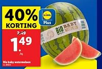 Promoties Bio baby watermeloen - Huismerk - Lidl - Geldig van 29/05/2024 tot 04/06/2024 bij Lidl