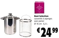 Promotions Boni selection casserole à asperges avec panier - Boni - Valide de 22/05/2024 à 04/06/2024 chez Colruyt