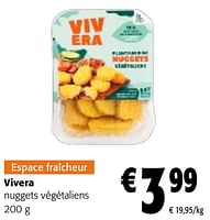 Promotions Vivera nuggets végétaliens - Vivera - Valide de 22/05/2024 à 04/06/2024 chez Colruyt