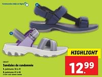Promotions Sandales de randonnée - Crivit - Valide de 29/05/2024 à 04/06/2024 chez Lidl