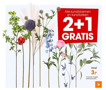 Promoties Kunstbloemen en kunsttakken - Huismerk - Kwantum - Geldig van 27/05/2024 tot 09/06/2024 bij Kwantum