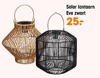 Promoties Solar lantaarn eve zwart - Huismerk - Kwantum - Geldig van 27/05/2024 tot 09/06/2024 bij Kwantum
