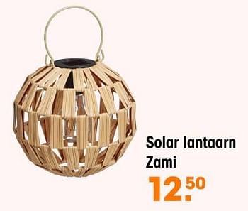 Promoties Solar lantaarn zami - Huismerk - Kwantum - Geldig van 27/05/2024 tot 09/06/2024 bij Kwantum