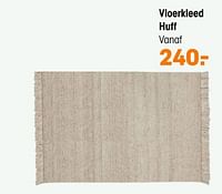 Promoties Vloerkleed huff - Huismerk - Kwantum - Geldig van 27/05/2024 tot 09/06/2024 bij Kwantum