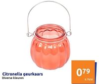 Promoties Citronella geurkaars - Huismerk - Action - Geldig van 22/05/2024 tot 28/05/2024 bij Action