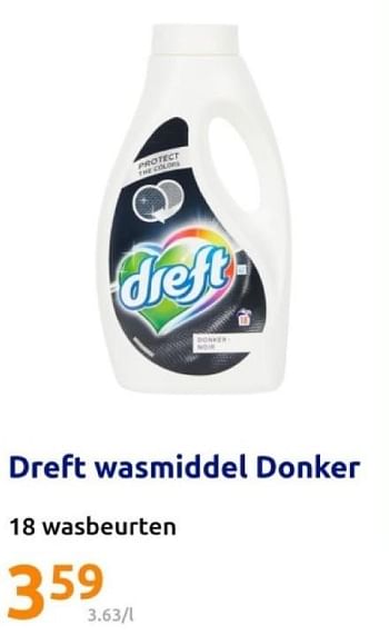 Promoties Dreft wasmiddel donker - Dreft - Geldig van 22/05/2024 tot 28/05/2024 bij Action