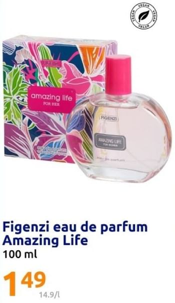 Promoties Figenzi eau de parfum amazing life - Figenzi - Geldig van 22/05/2024 tot 28/05/2024 bij Action