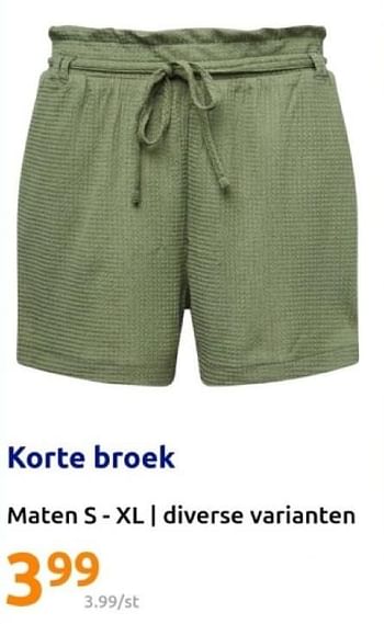 Promotions Korte broek - Produit Maison - Action - Valide de 22/05/2024 à 28/05/2024 chez Action
